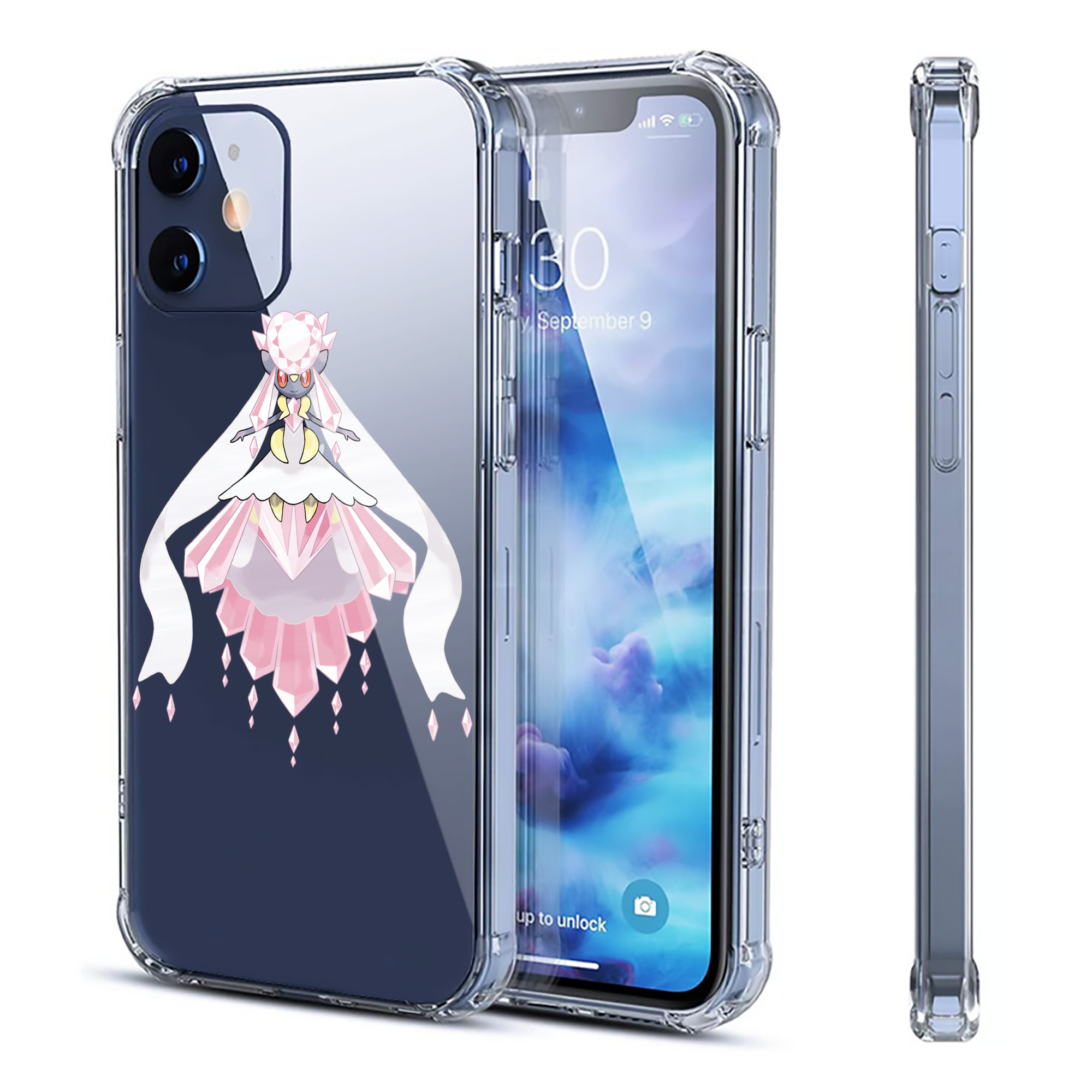 （画像用） ポケットモンスター Pokémon 【iPhone 12シリーズ対応】透明スマホケース（クリアソフトケース）